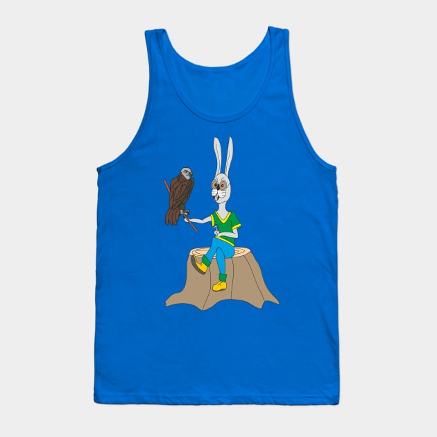 Rabbit and Falcon Tank Top by Alekvik